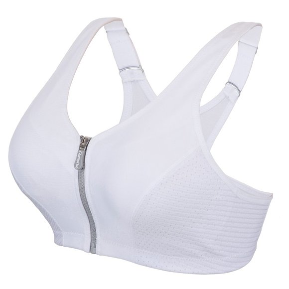 Set of 3! 32G Glamorise SPORT Bra (DOUBLE-LAYER) Wicking (HIGH-IMPACT) WHITE NEW - Picture 1 of 8